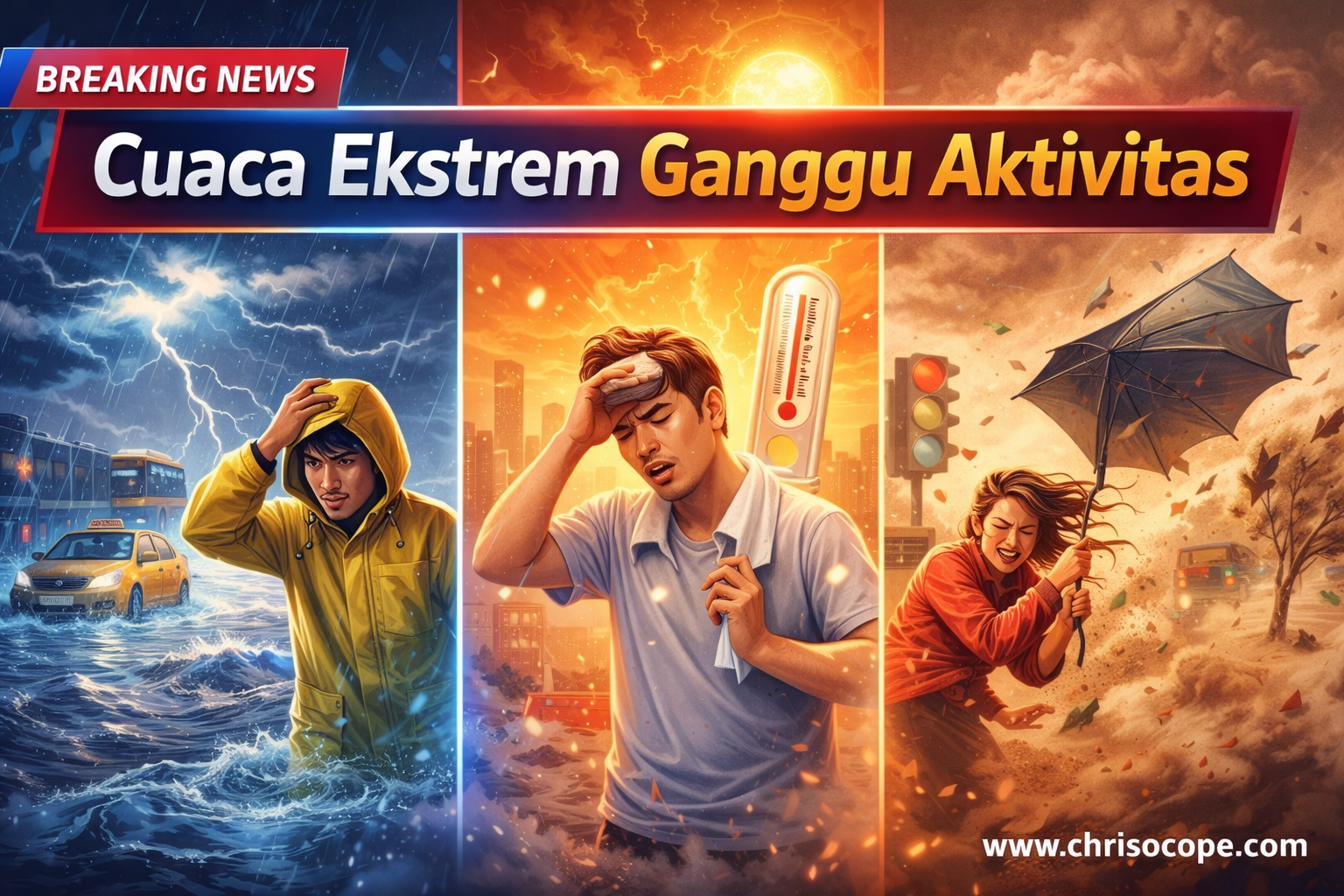 Cuaca Ekstrem Ganggu Aktivitas